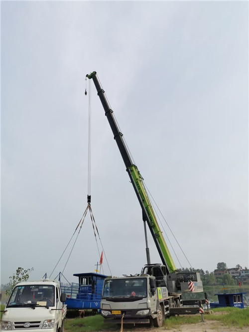 布尔津县桥梁建设吊装案例